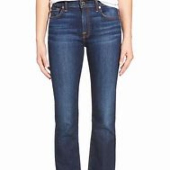 7 For All Mankind 28 x 31.5 Low Rise Bootcut Jeans E490 - Picture 2 of 10